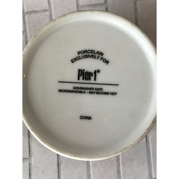 Pier 1 Porcelain PEACE Coffee Mug   16oz - Picture 5 of 5